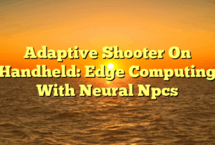 Adaptive Shooter On Handheld: Edge Computing With Neural Npcs