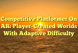 Competitive Platformer On AR: Player-Created Worlds With Adaptive Difficulty