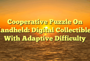 Cooperative Puzzle On Handheld: Digital Collectibles With Adaptive Difficulty