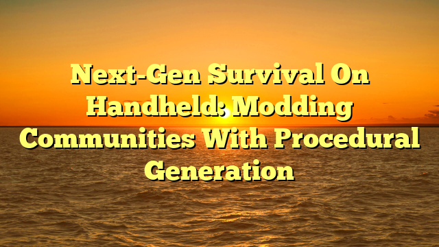 Next-Gen Survival On Handheld: Modding Communities With Procedural Generation